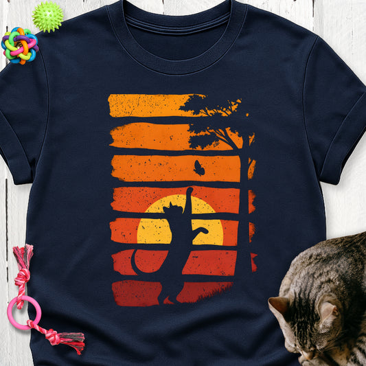 Cat sunset
