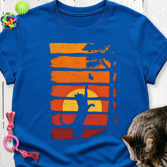 Cat sunset